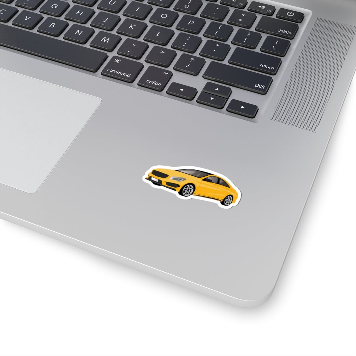 Kiss-Cut Vinyl Decals - Yellow car