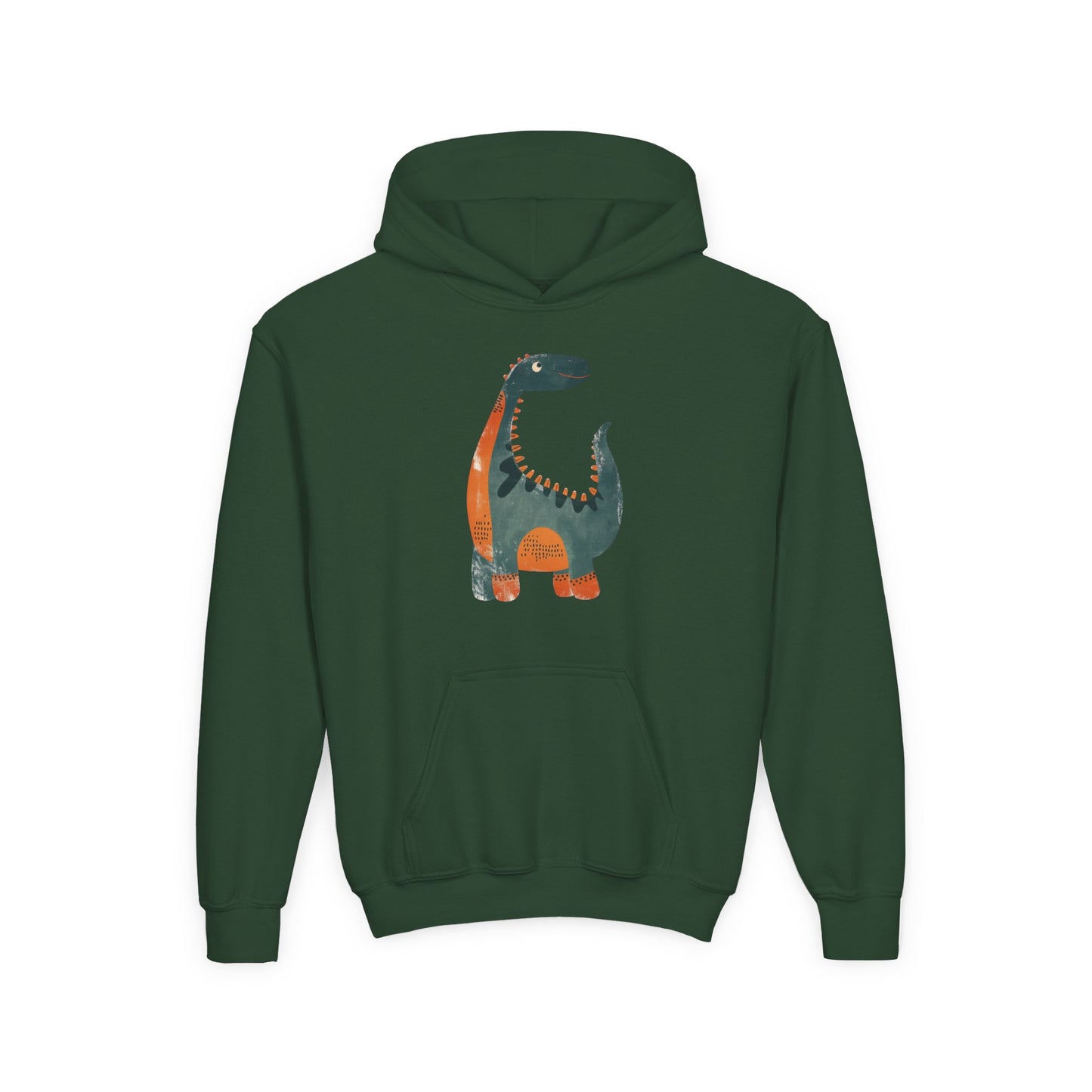Youth Heavy Blend Hooded Sweatshirt - Whimsical Dinosaur