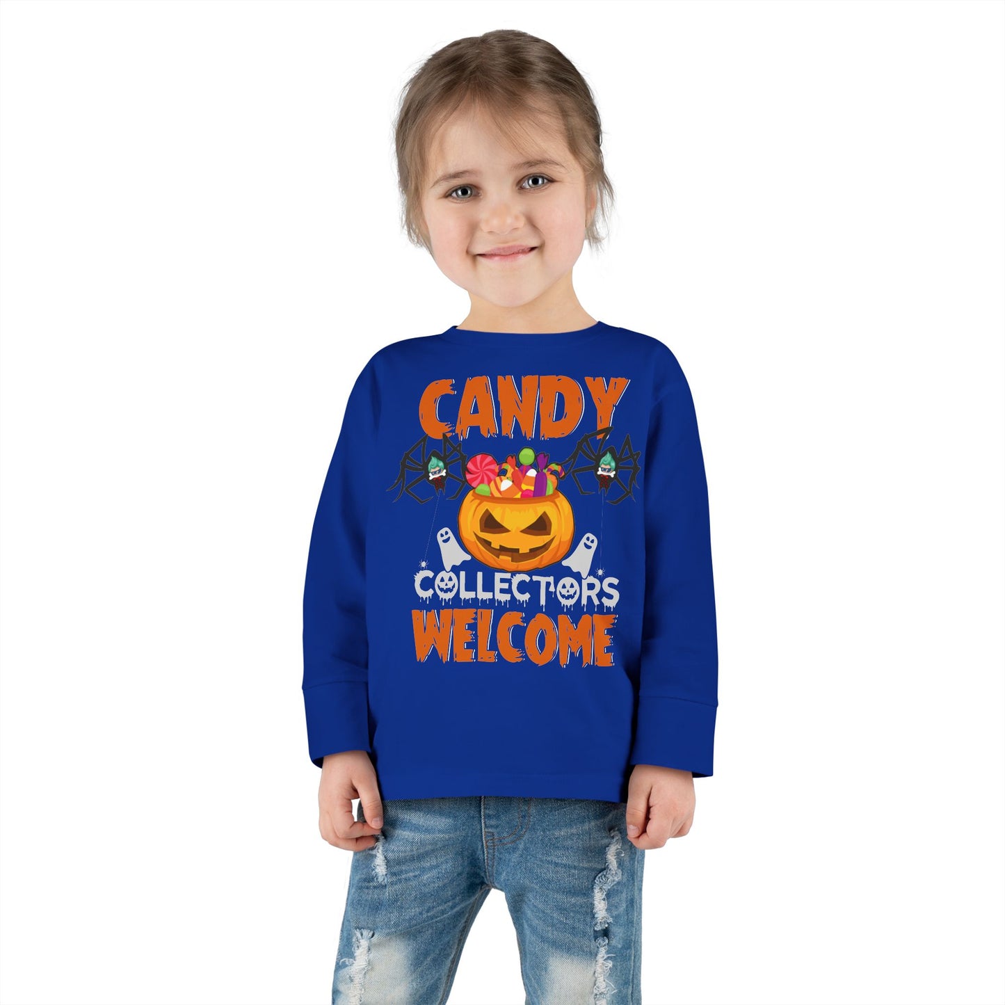 Toddler Long Sleeve Tee - Candy collectors by super kiddo