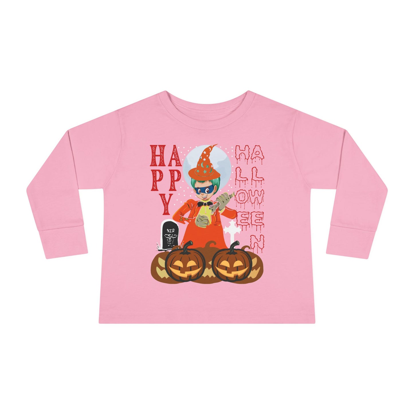 Toddler Long Sleeve Tee - Holloween design by super kiddo