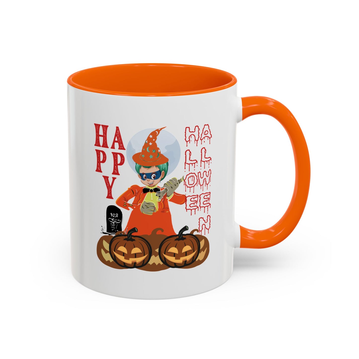 Accent Coffee Mug - Holloween design by super kiddo