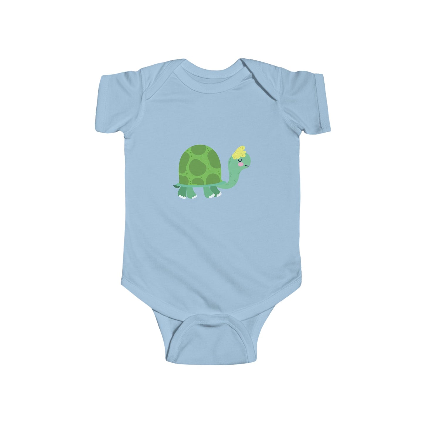 Infant Fine Jersey Bodysuit - Sleeping turtle