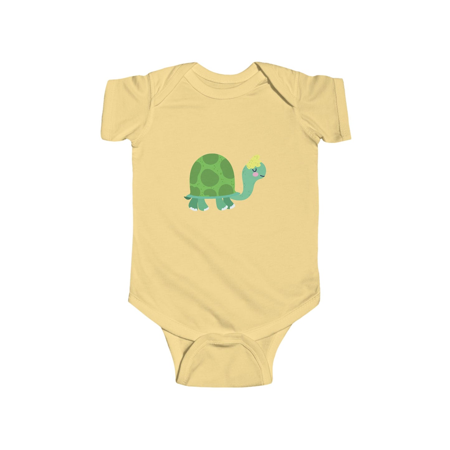 Infant Fine Jersey Bodysuit - Sleeping turtle