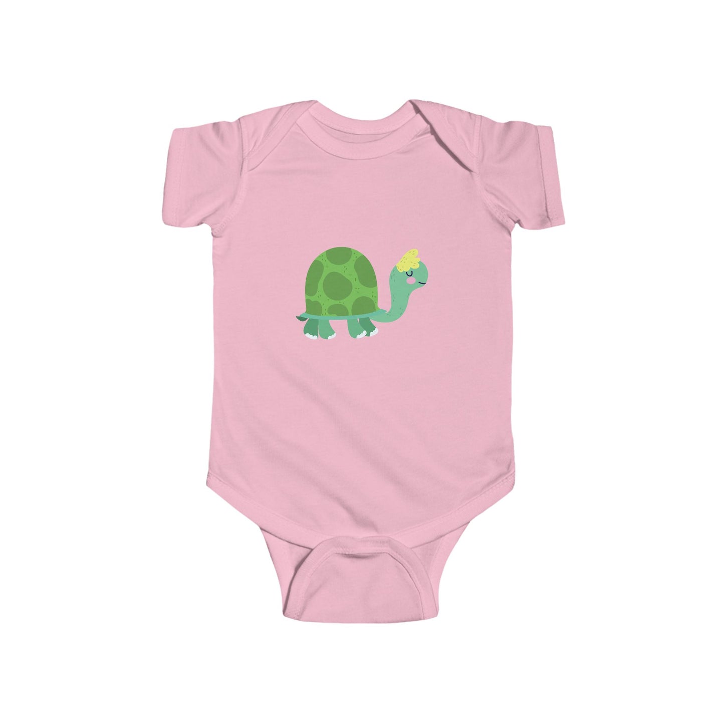 Infant Fine Jersey Bodysuit - Sleeping turtle