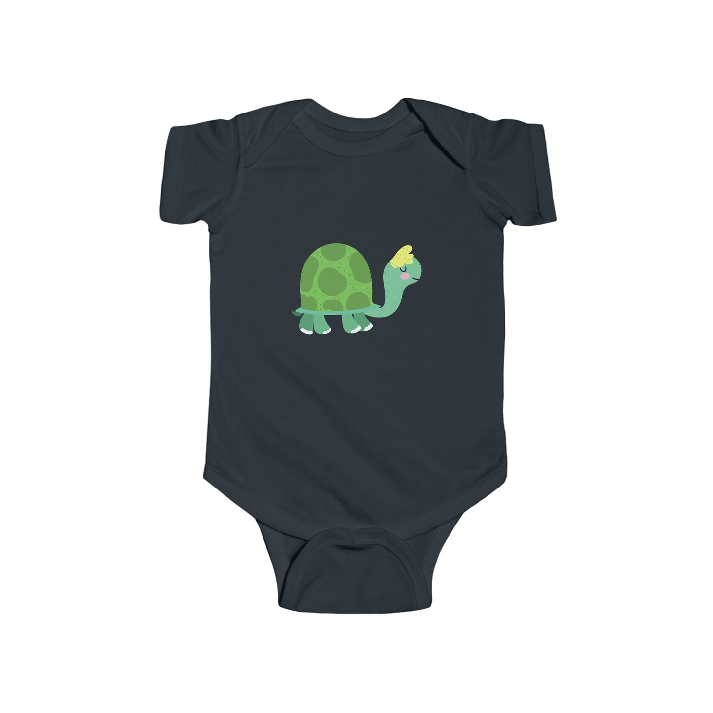 Infant Fine Jersey Bodysuit - Sleeping turtle