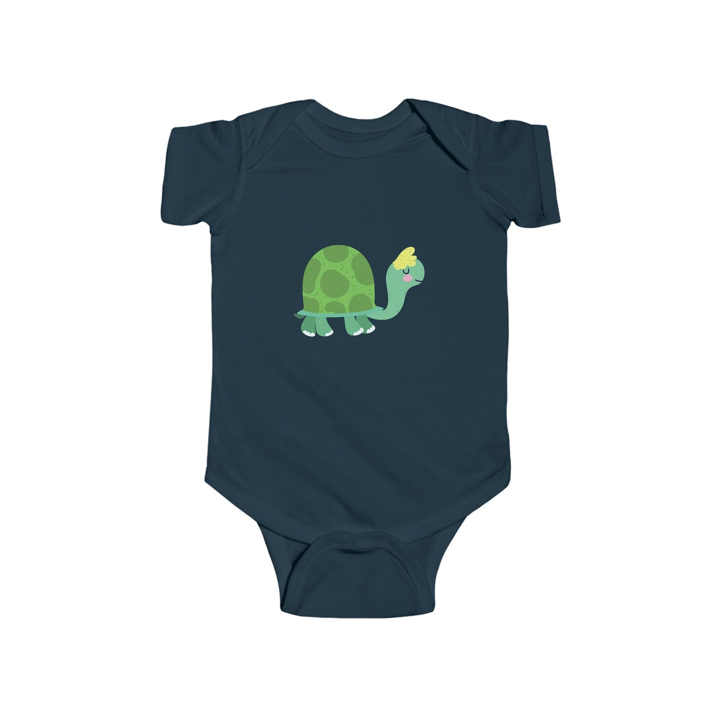Infant Fine Jersey Bodysuit - Sleeping turtle