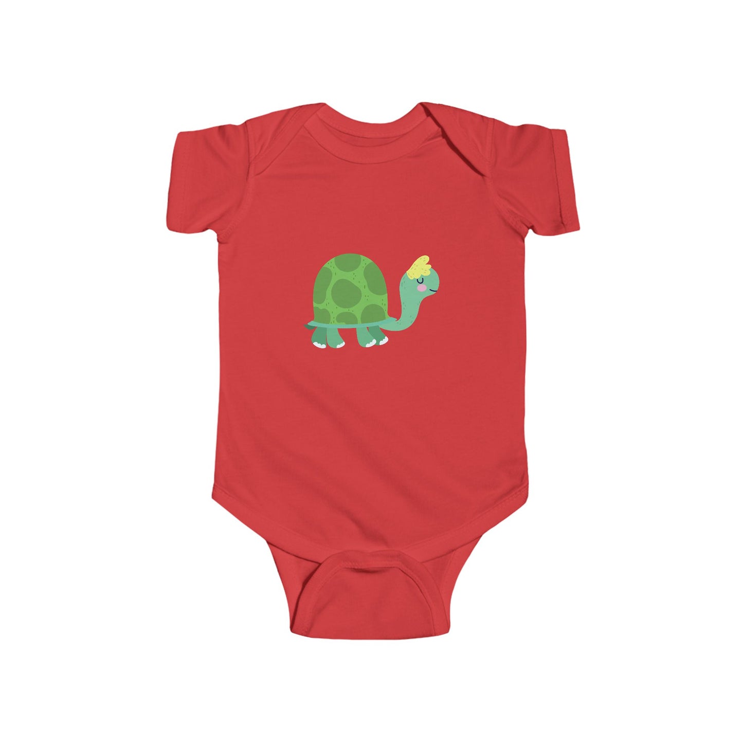 Infant Fine Jersey Bodysuit - Sleeping turtle