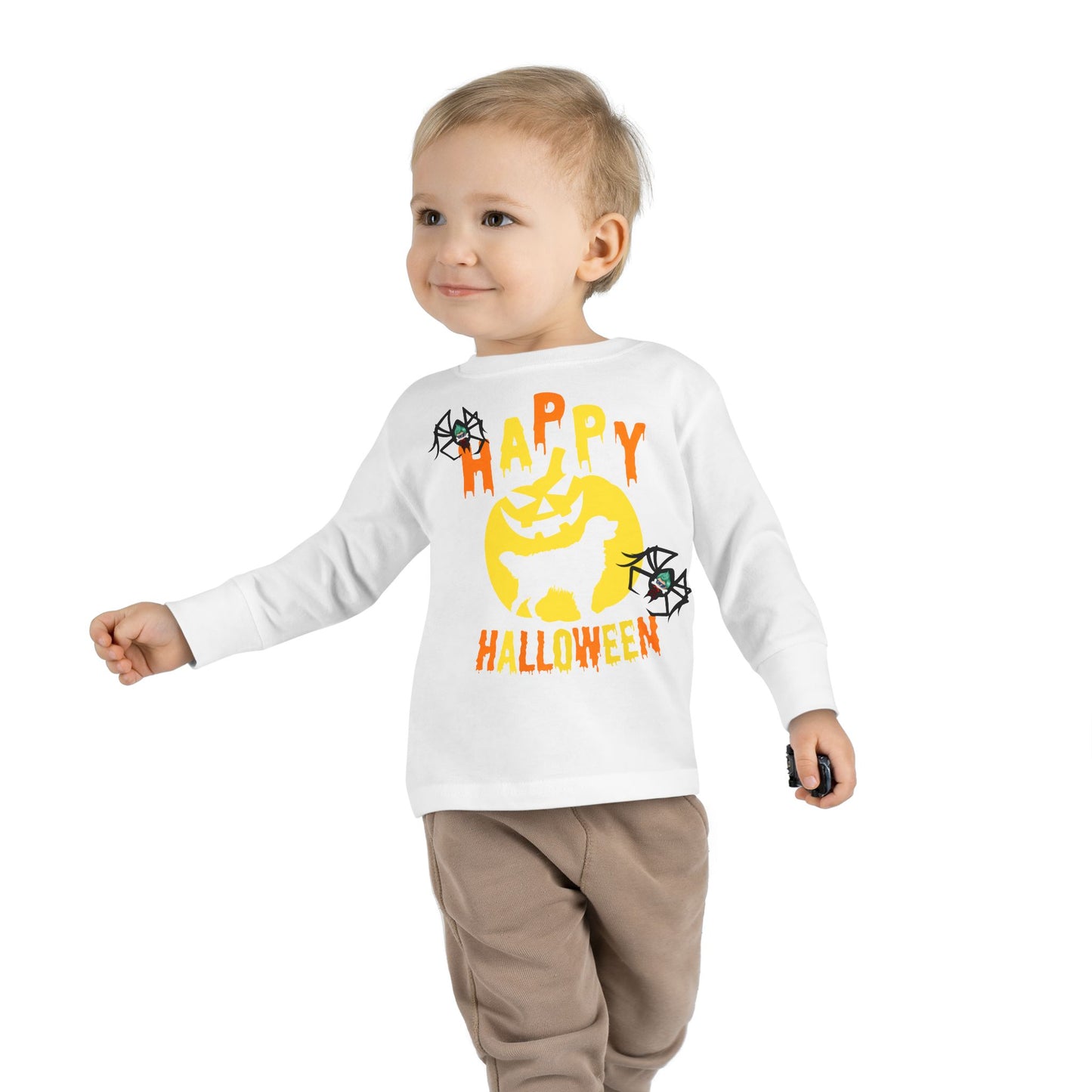 Toddler Long Sleeve Tee - Happy holloween