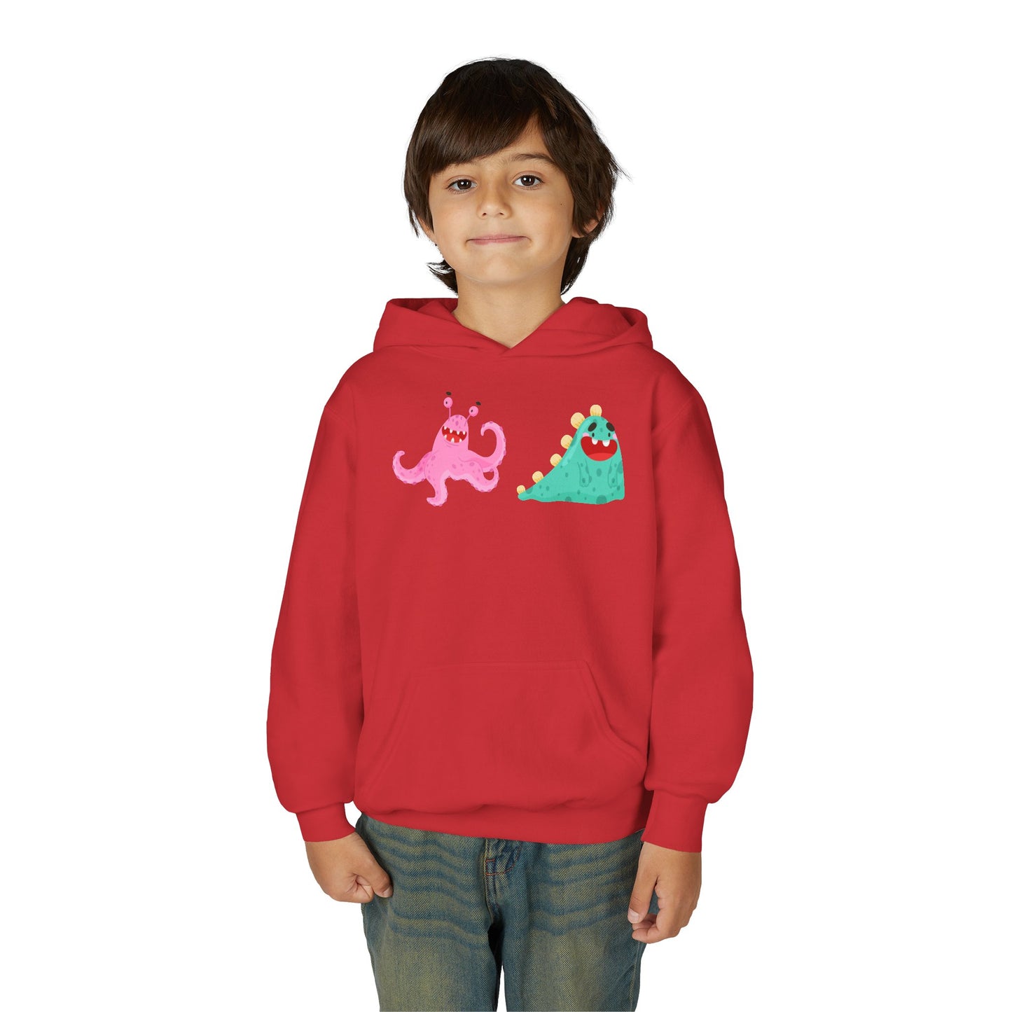 Youth Heavy Blend Hooded Sweatshirt - Joyful monster