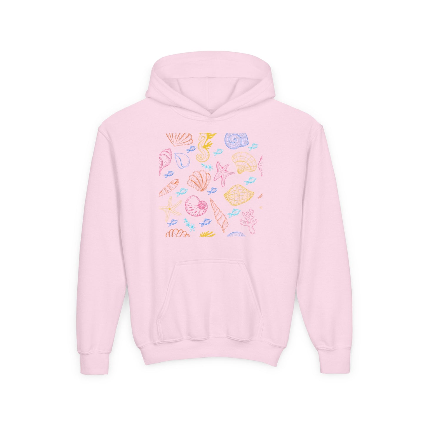 Youth Heavy Blend Hooded Sweatshirt - Sea creatures