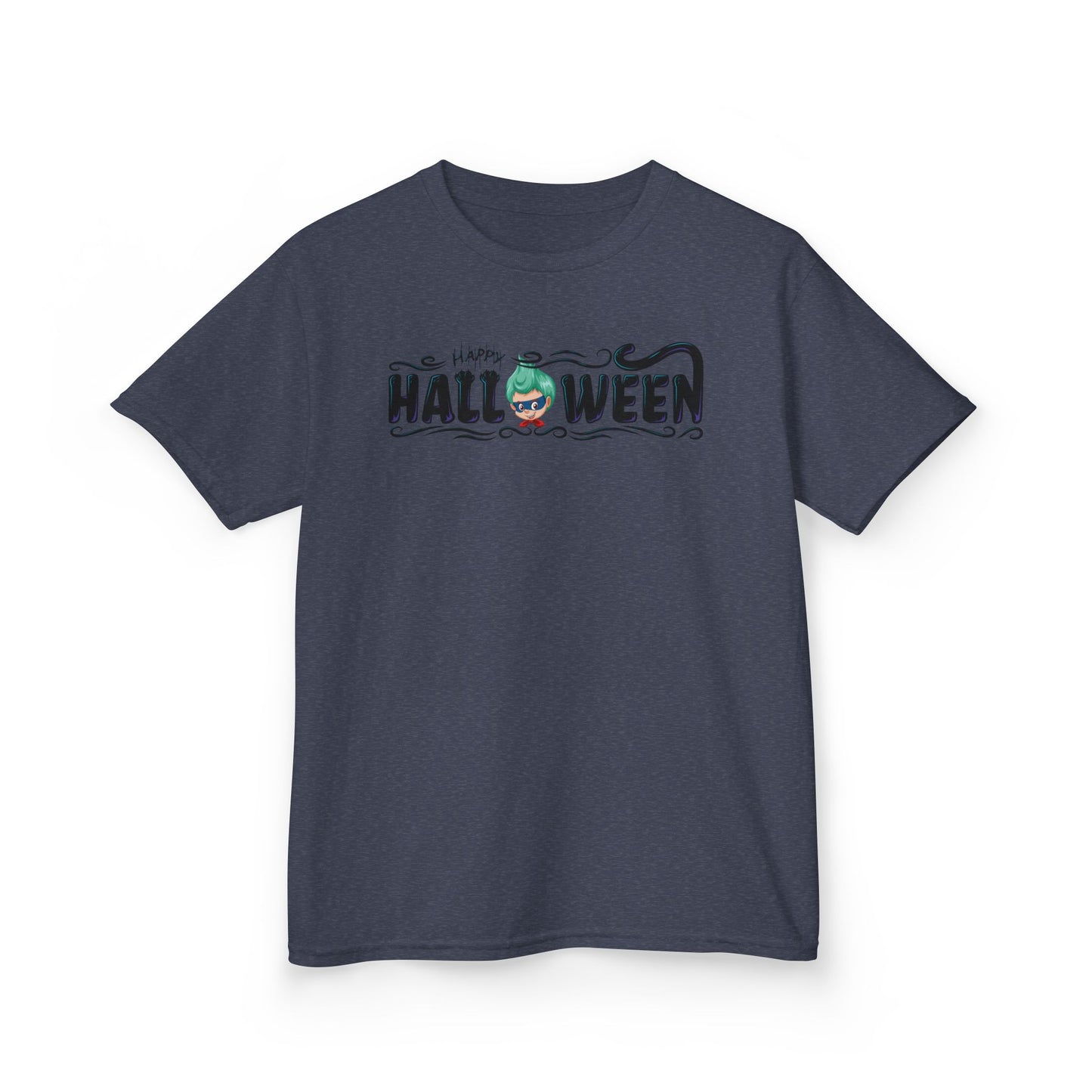 Kids Heavy Cotton™ Tee - Happy halloween by super kiddo