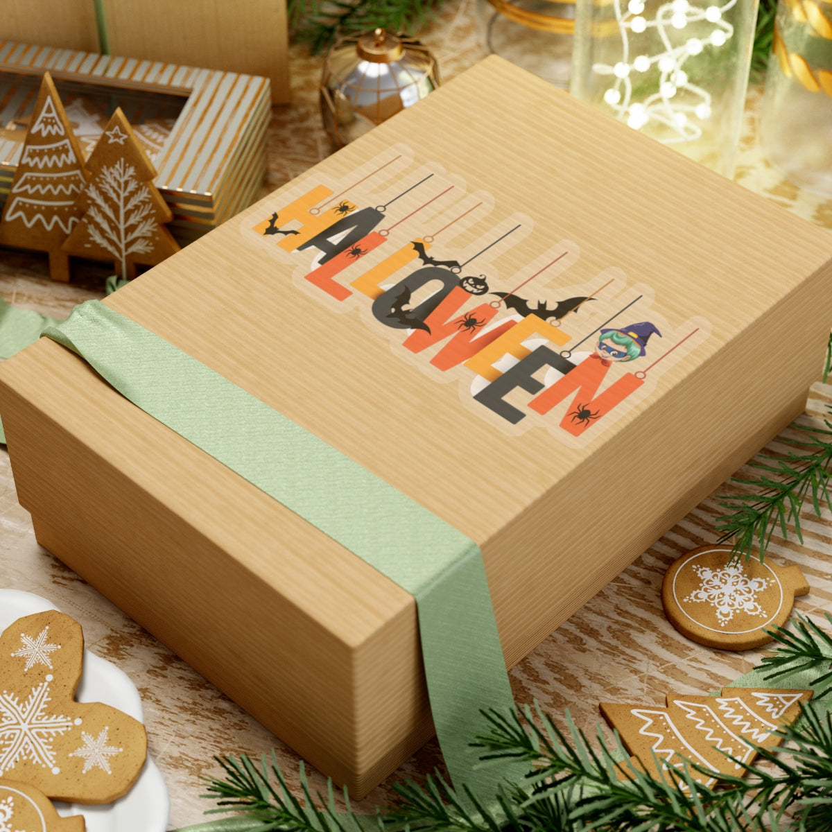 Kiss-Cut Stickers - Holloween hanging letters