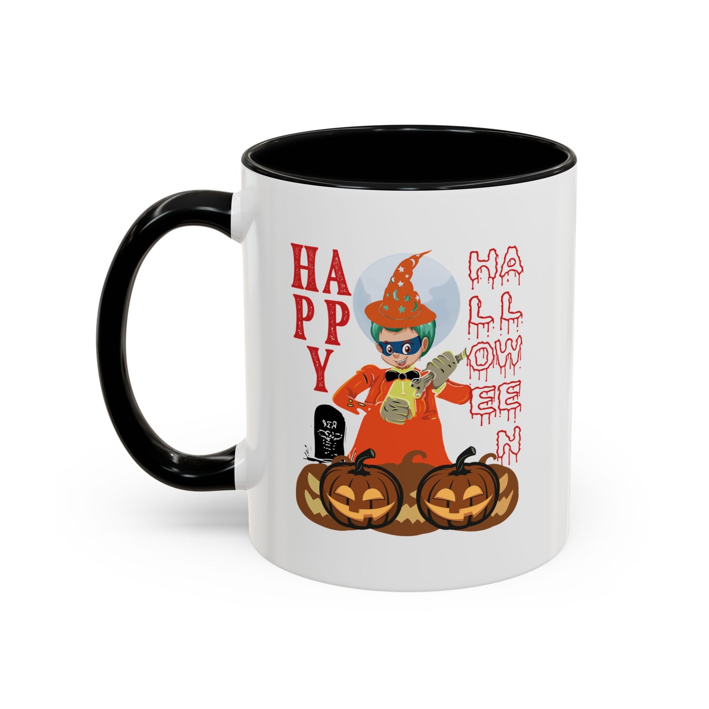 Accent Coffee Mug - Holloween design by super kiddo