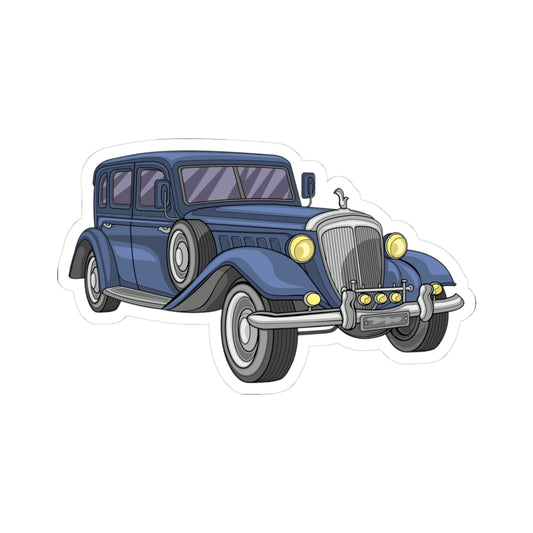 Kiss-Cut Vinyl Decals - vintage retro car