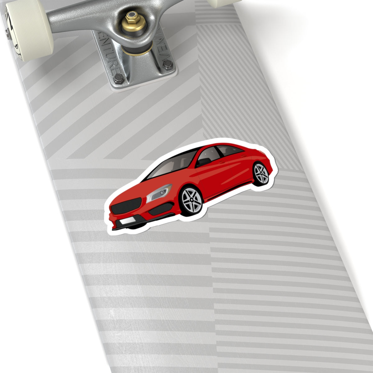 Kiss-Cut Vinyl Decals - Red car
