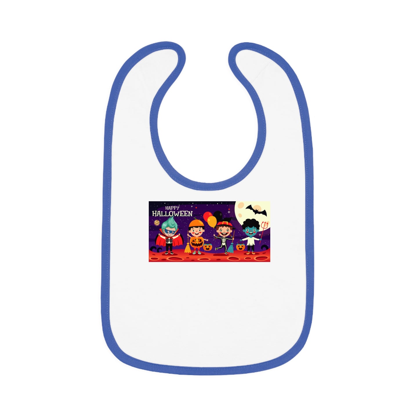 Baby Bib - Super kiddo with friends on holloween