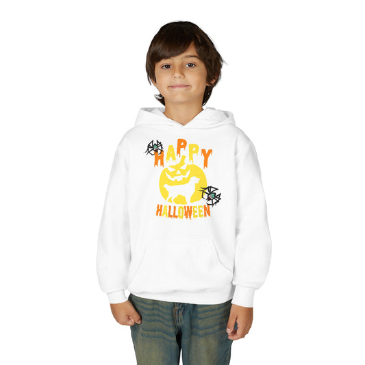 Youth Heavy Blend Hooded Sweatshirt - Happy holloween