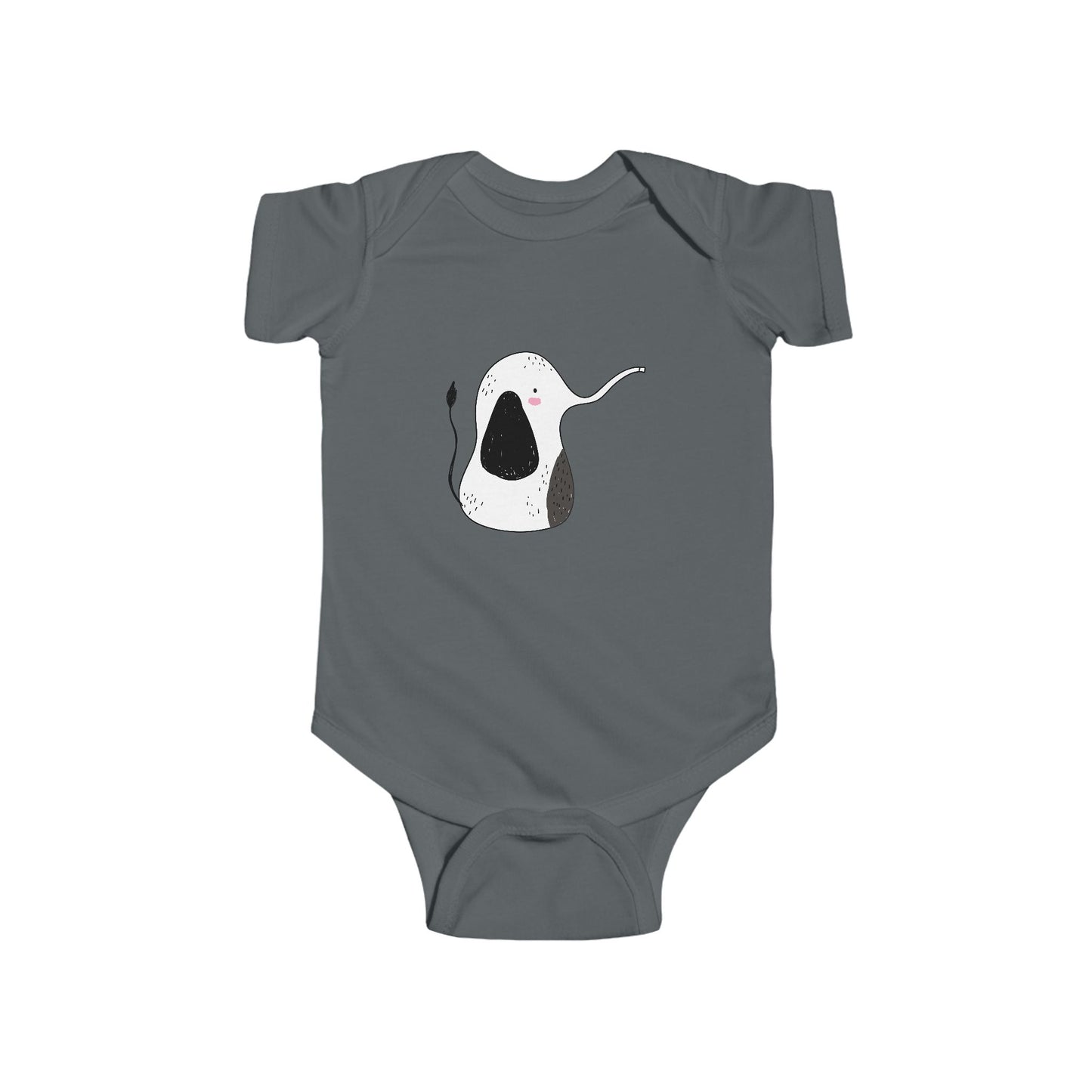 Infant Fine Jersey Bodysuit - Cute elephant