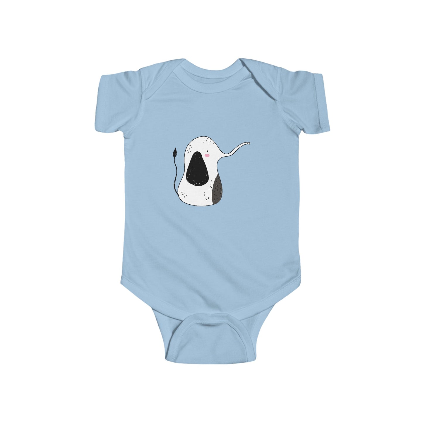 Infant Fine Jersey Bodysuit - Cute elephant
