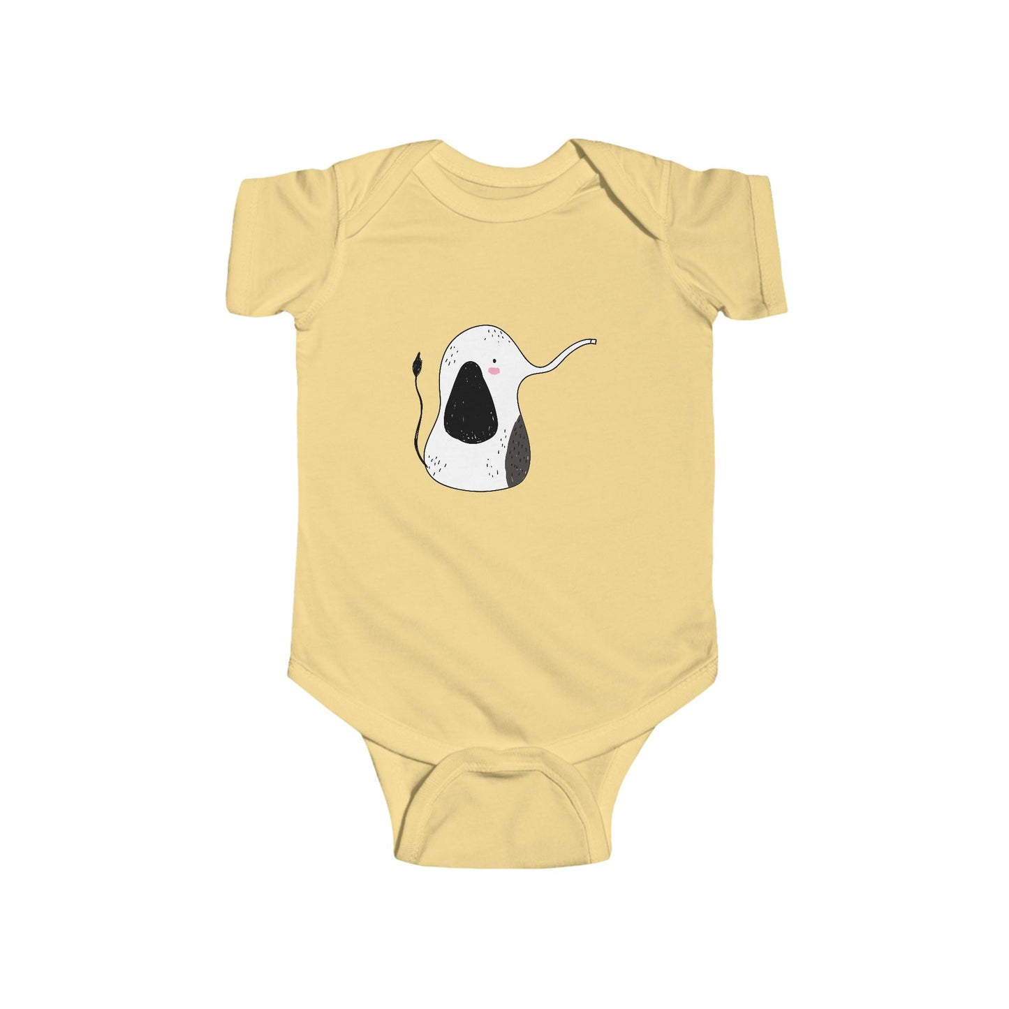 Infant Fine Jersey Bodysuit - Cute elephant