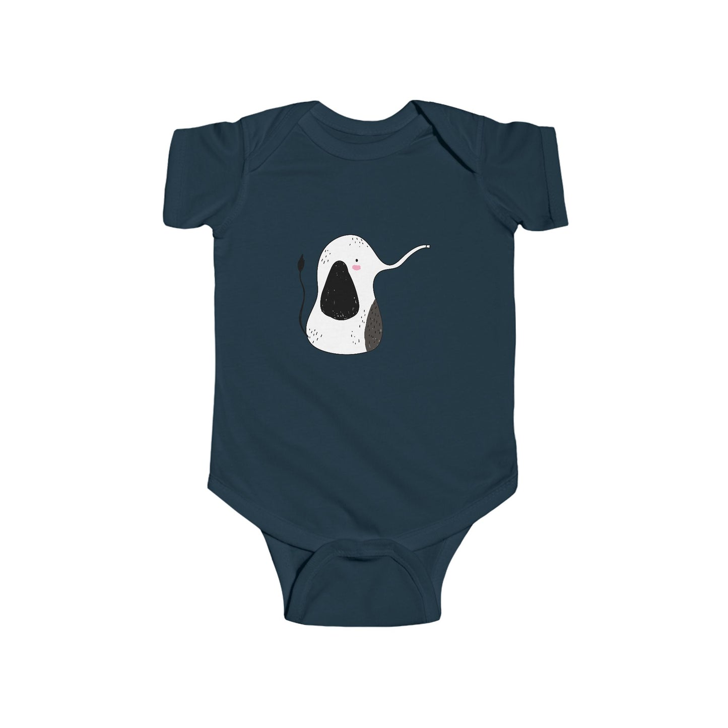 Infant Fine Jersey Bodysuit - Cute elephant