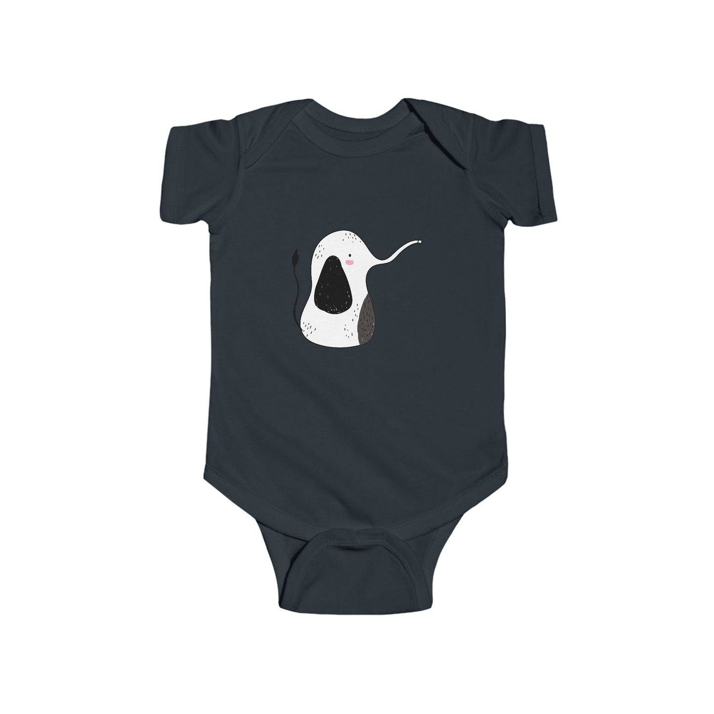 Infant Fine Jersey Bodysuit - Cute elephant