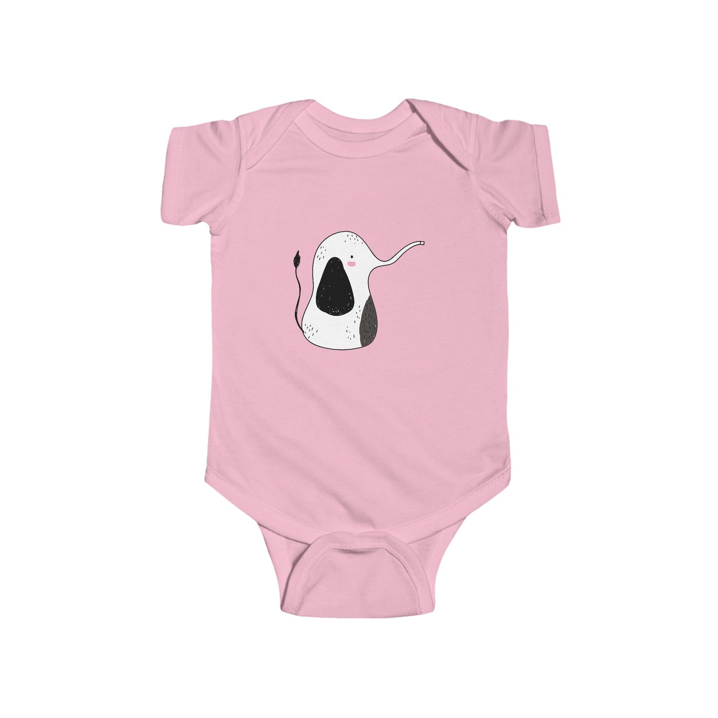 Infant Fine Jersey Bodysuit - Cute elephant