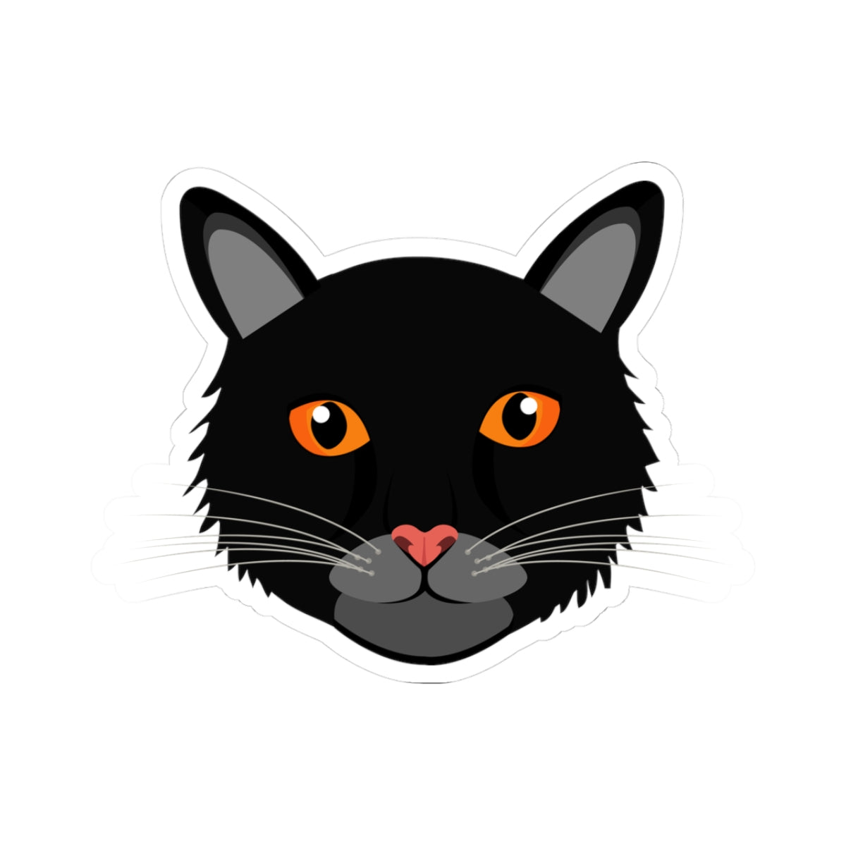 Kiss-Cut Stickers - Black cat