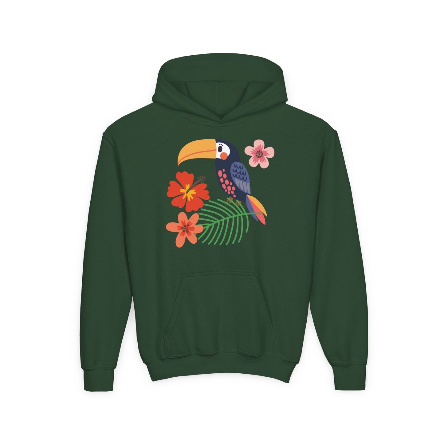 Youth Heavy Blend Hooded Sweatshirt - Toucan bird
