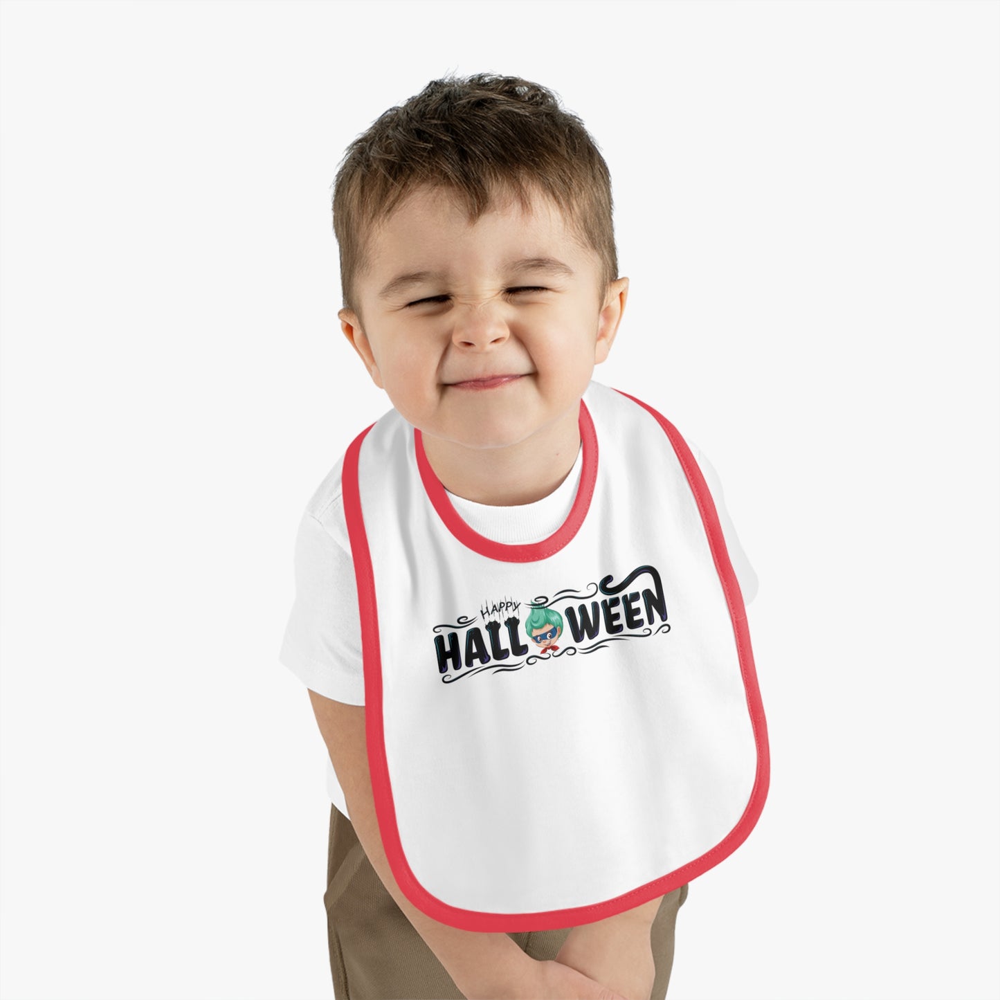 Baby Bib - Happy halloween by super kiddo