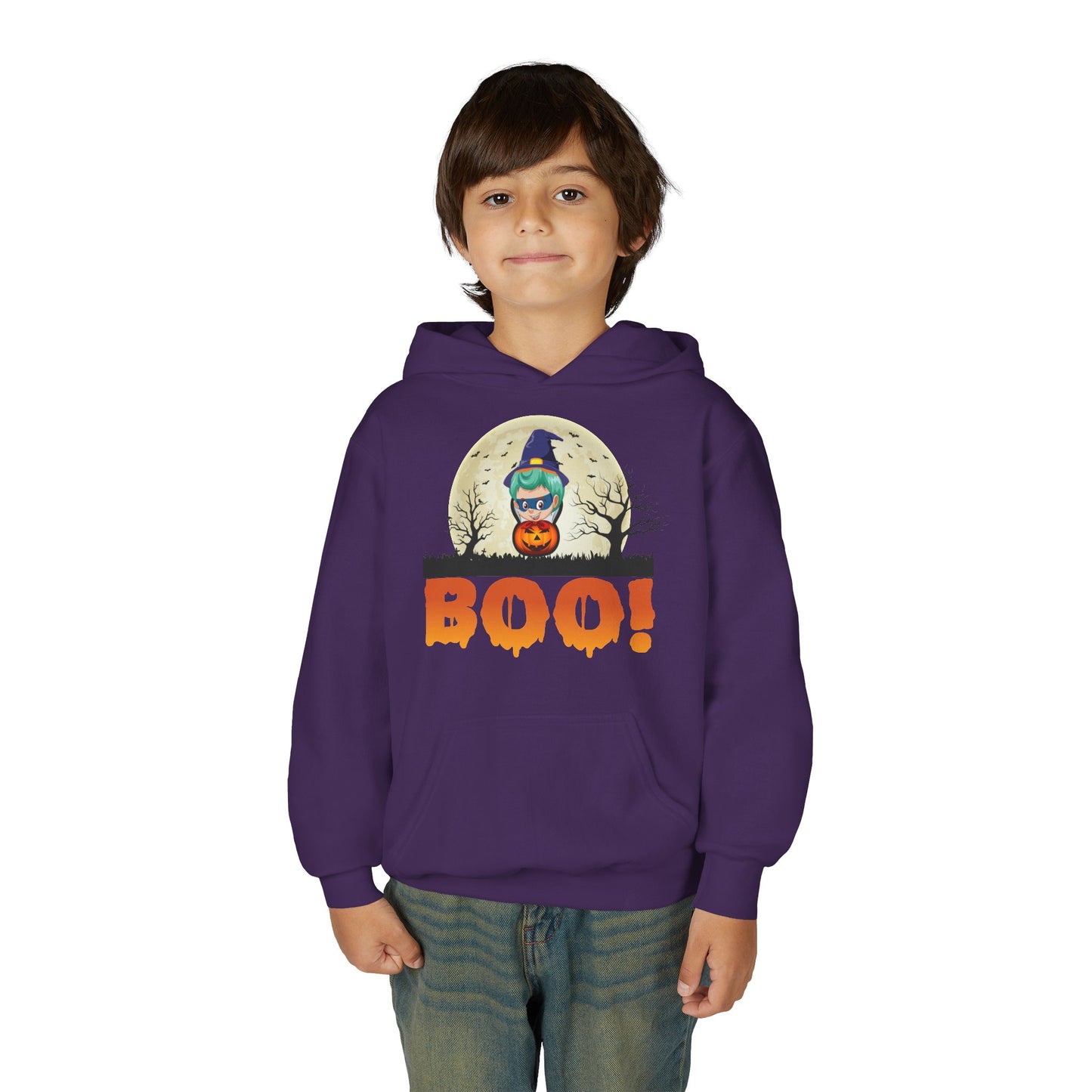 Youth Heavy Blend Hooded Sweatshirt - Boo