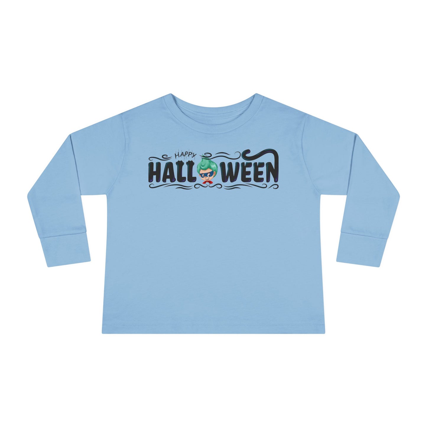 Toddler Long Sleeve Tee - Happy halloween by super kiddo