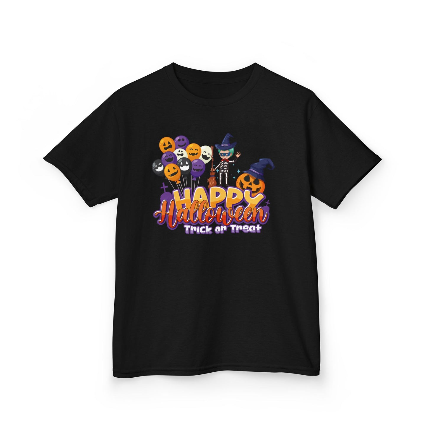 Kids Heavy Cotton™ Tee - Happy halloween trick or treat