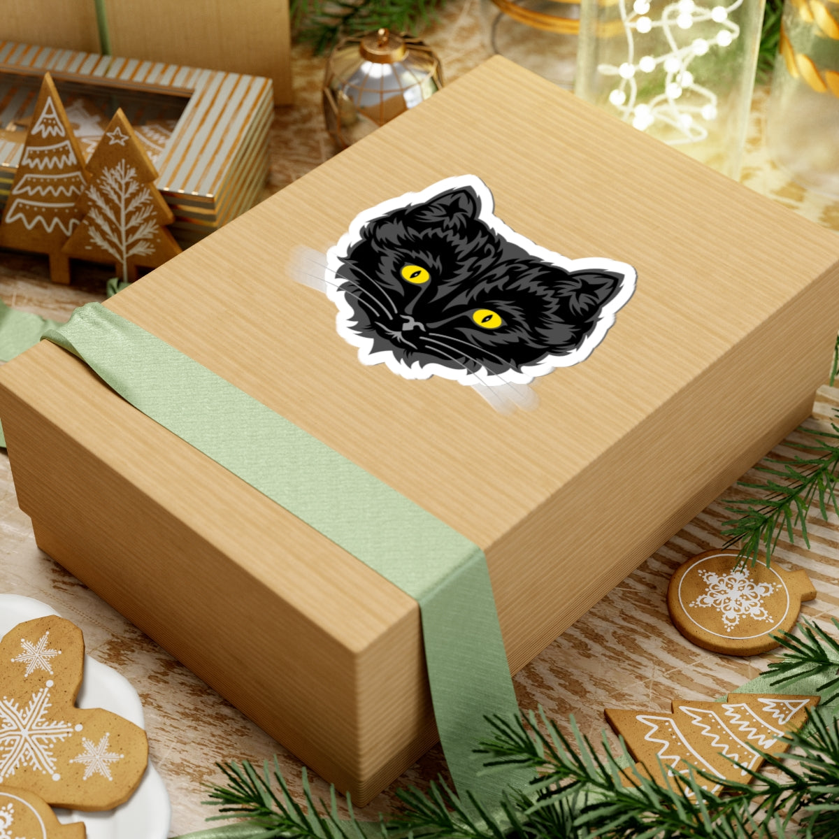 Kiss-Cut Stickers - Face kitten