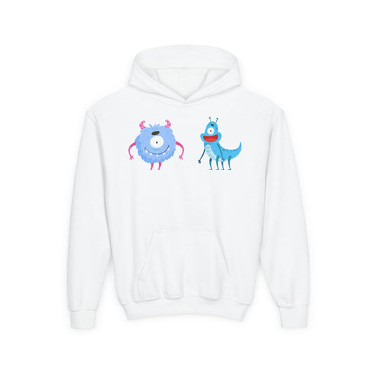Youth Heavy Blend Hooded Sweatshirt -  One eyed monster