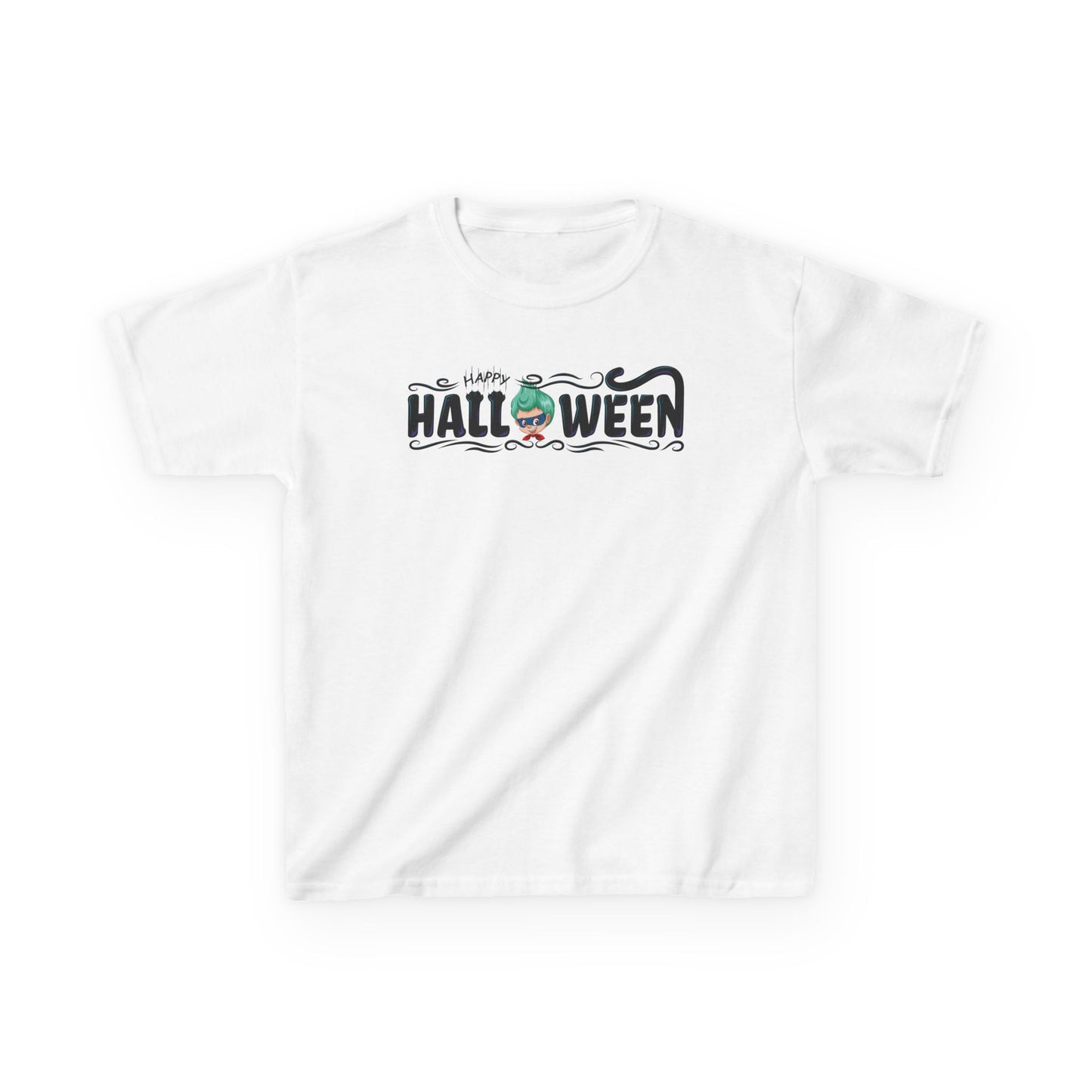 Kids Heavy Cotton™ Tee - Happy halloween by super kiddo