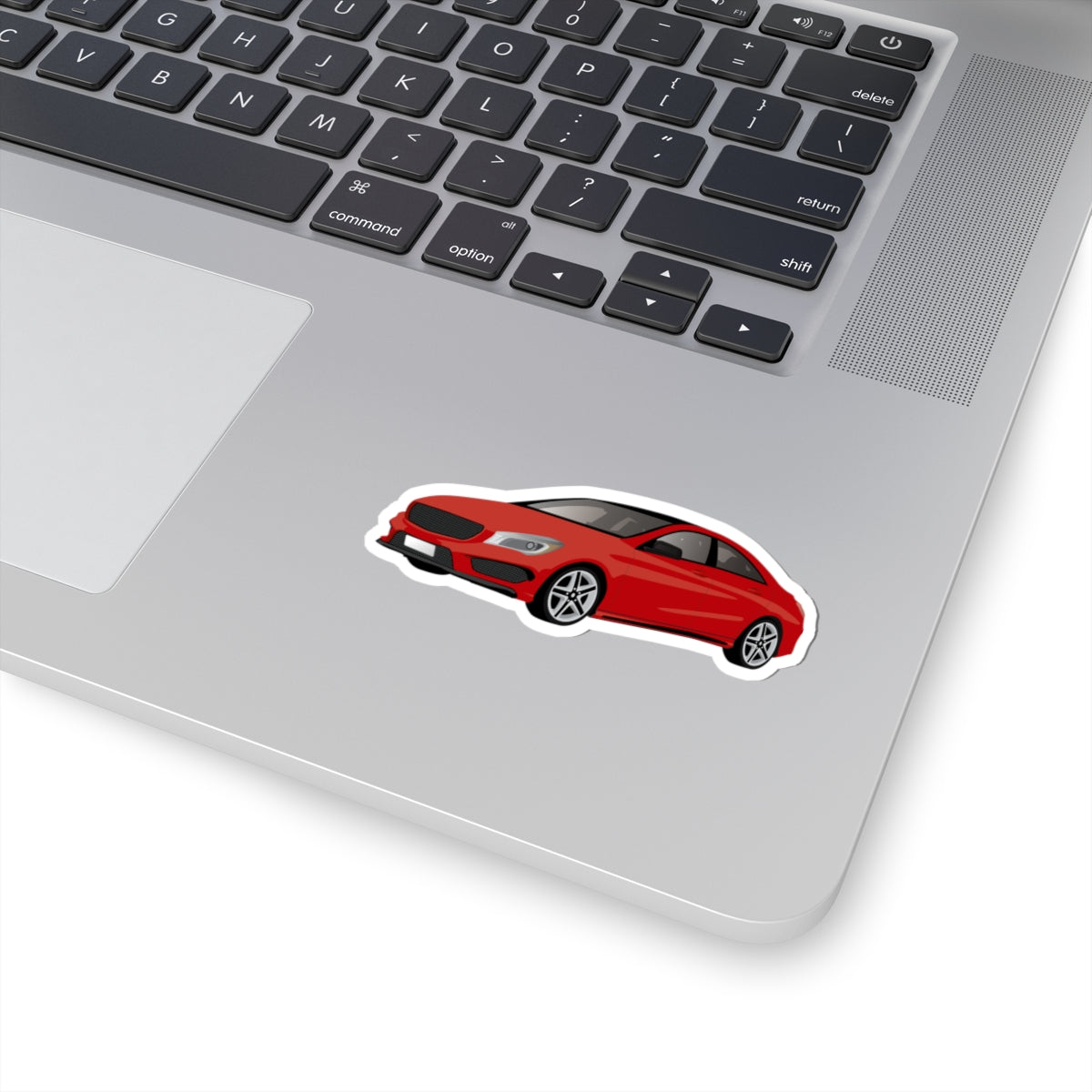 Kiss-Cut Vinyl Decals - Red car