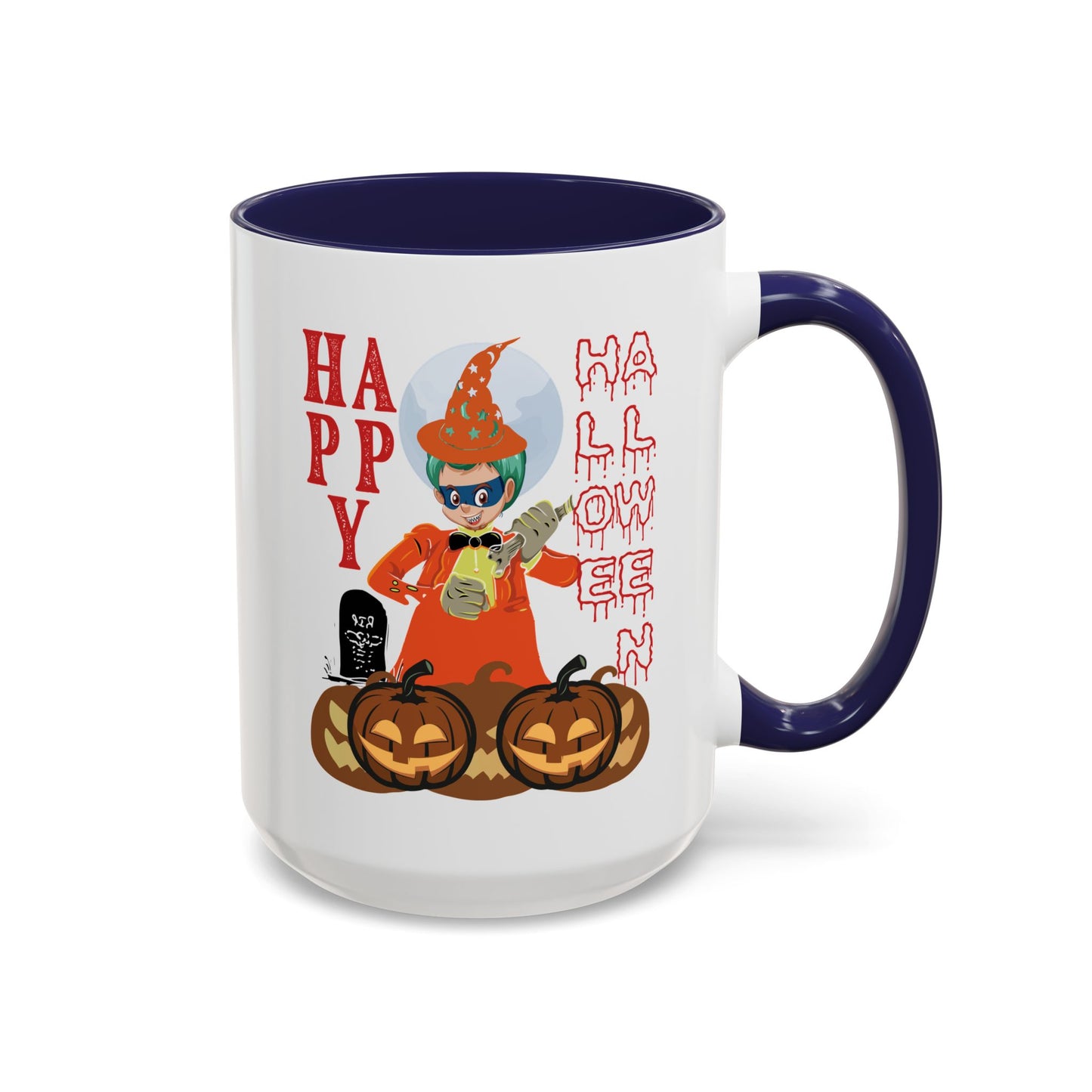 Accent Coffee Mug - Holloween design by super kiddo