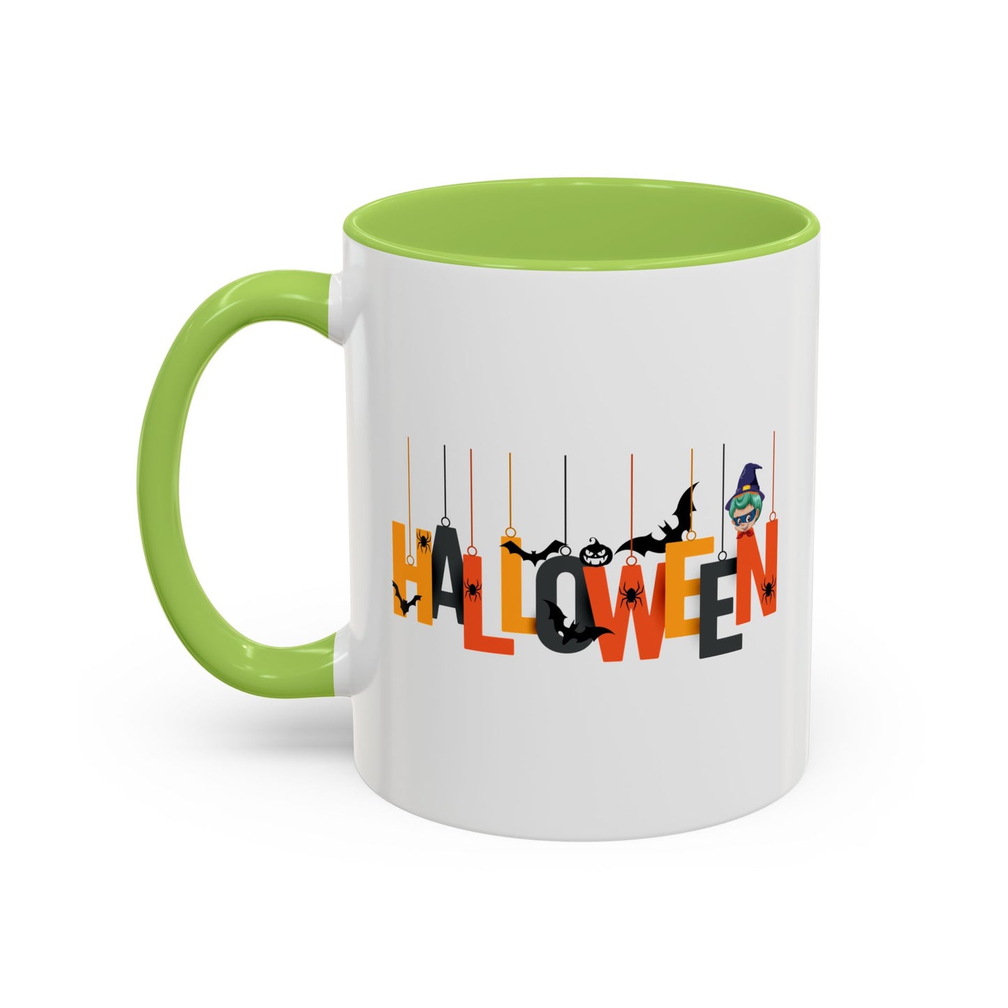 Accent Coffee Mug - Holloween hanging letters