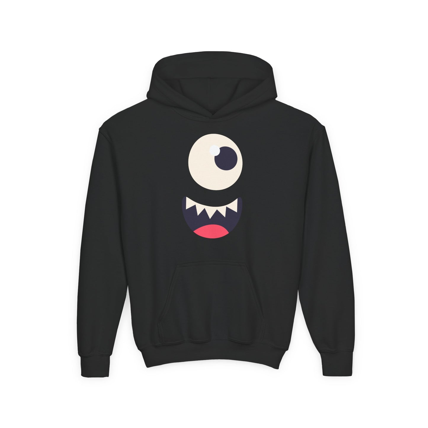 Youth Heavy Blend Hooded Sweatshirt - Monsters face