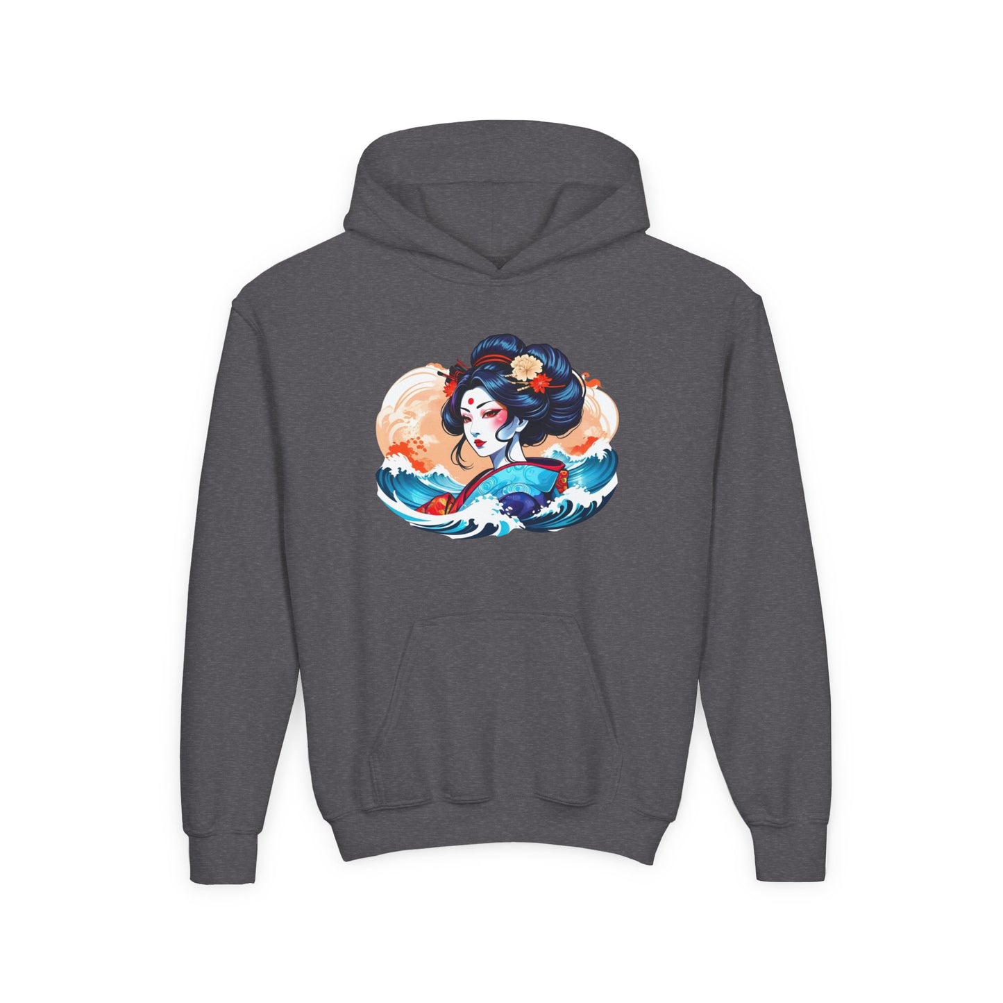 Youth Heavy Blend Hooded Sweatshirt - Japanese Beauty