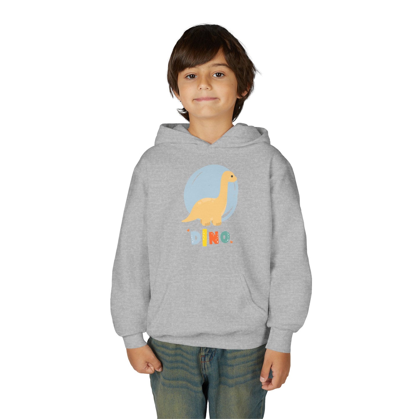 Youth Heavy Blend Hooded Sweatshirt - Dino Embrace