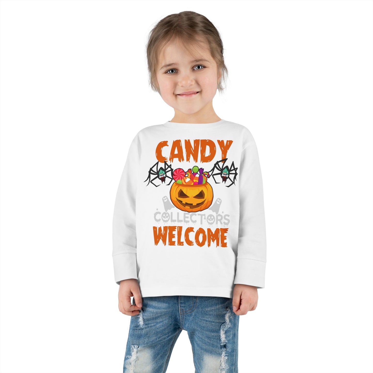 Toddler Long Sleeve Tee - Candy collectors by super kiddo