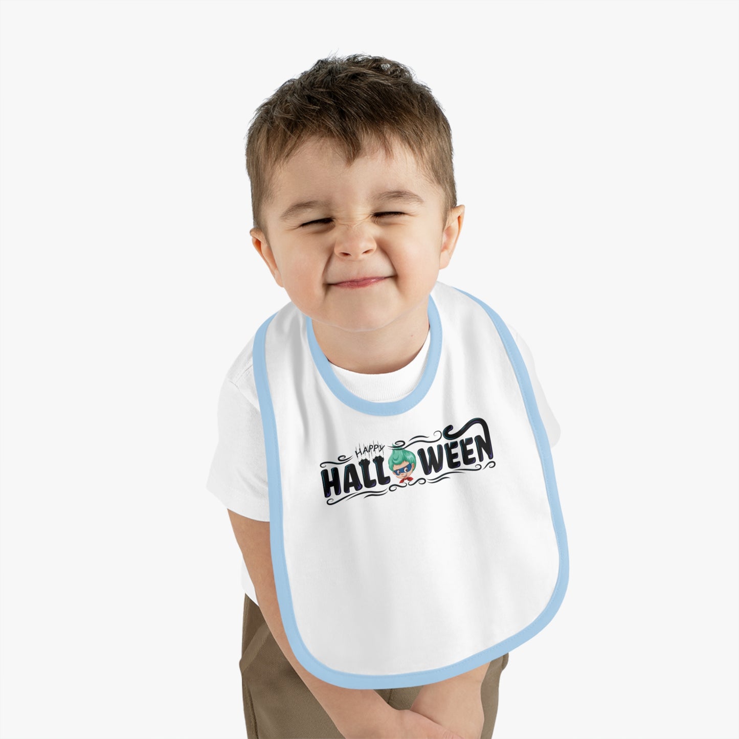 Baby Bib - Happy halloween by super kiddo