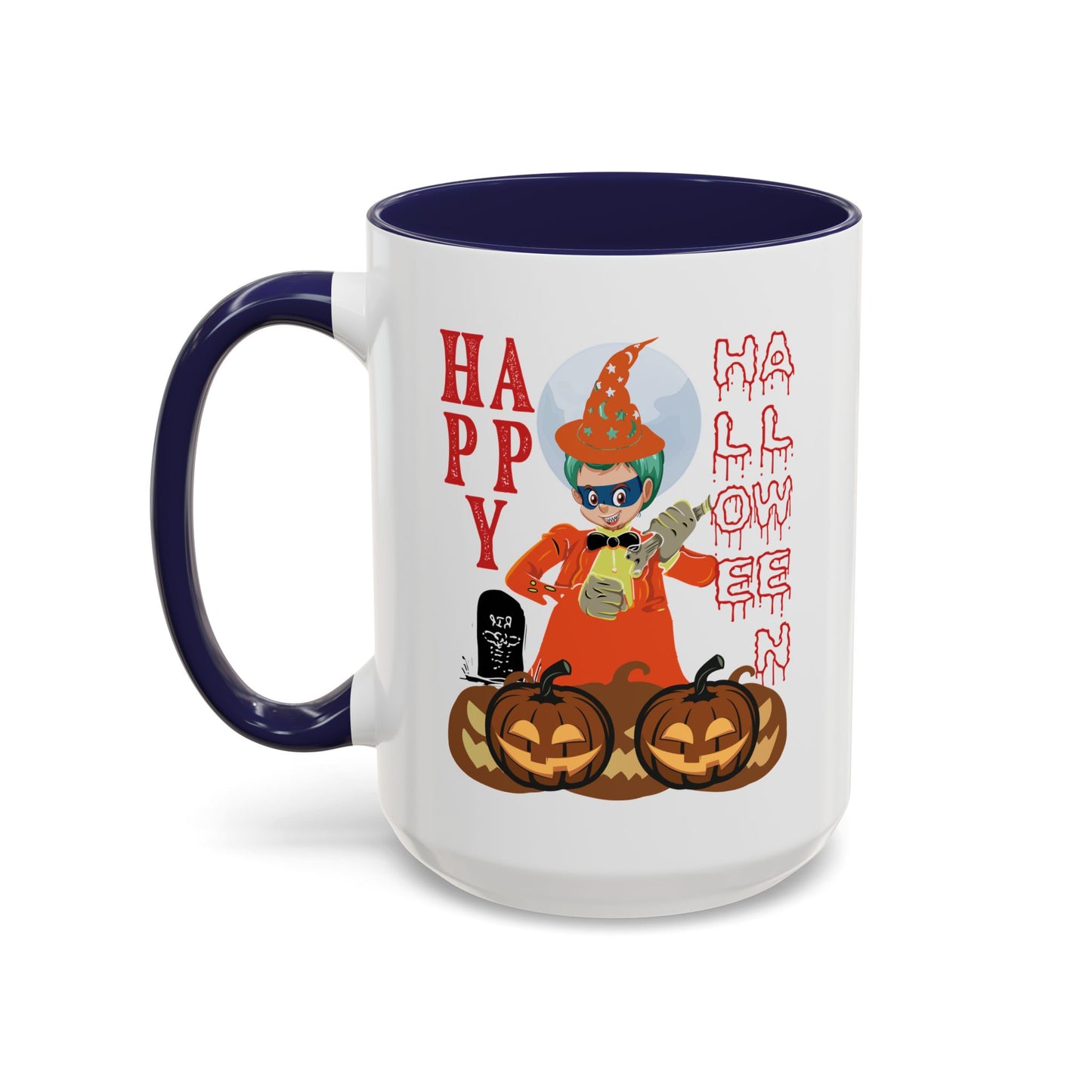 Accent Coffee Mug - Holloween design by super kiddo