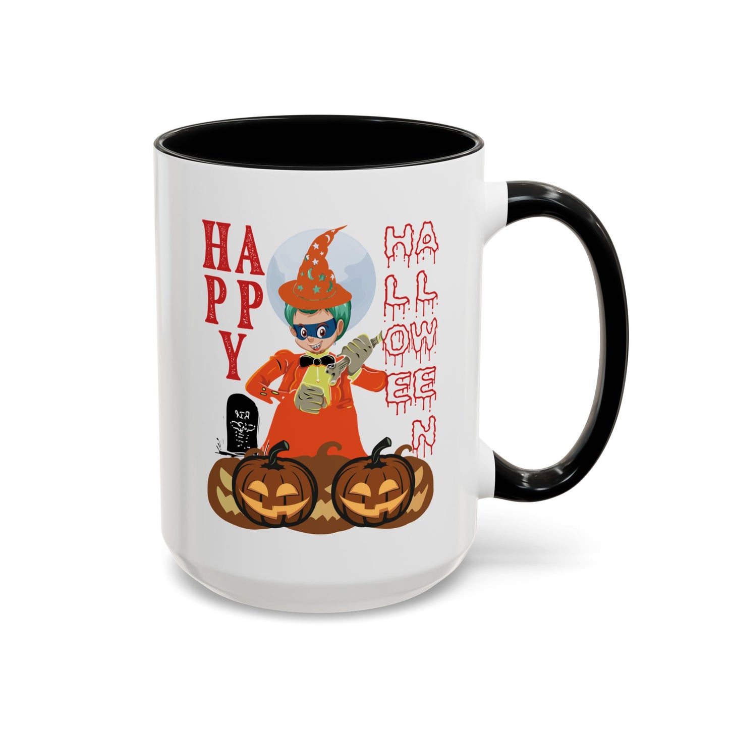 Accent Coffee Mug - Holloween design by super kiddo