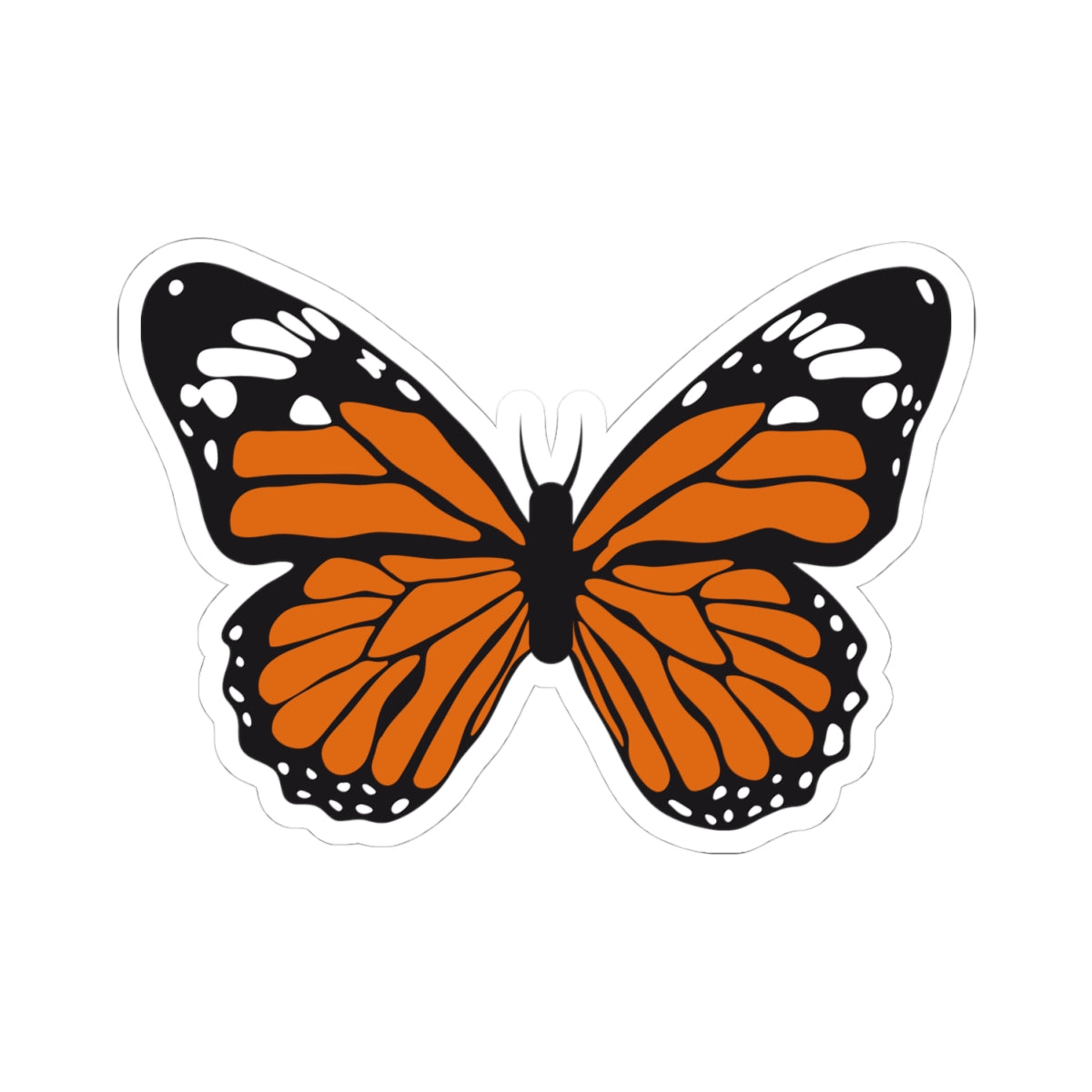 Kiss-Cut Stickers - Orange butterfly