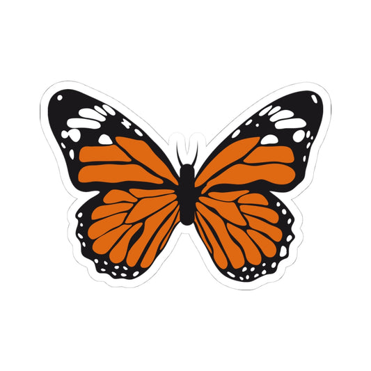 Kiss-Cut Stickers - Orange Butterfly Printify