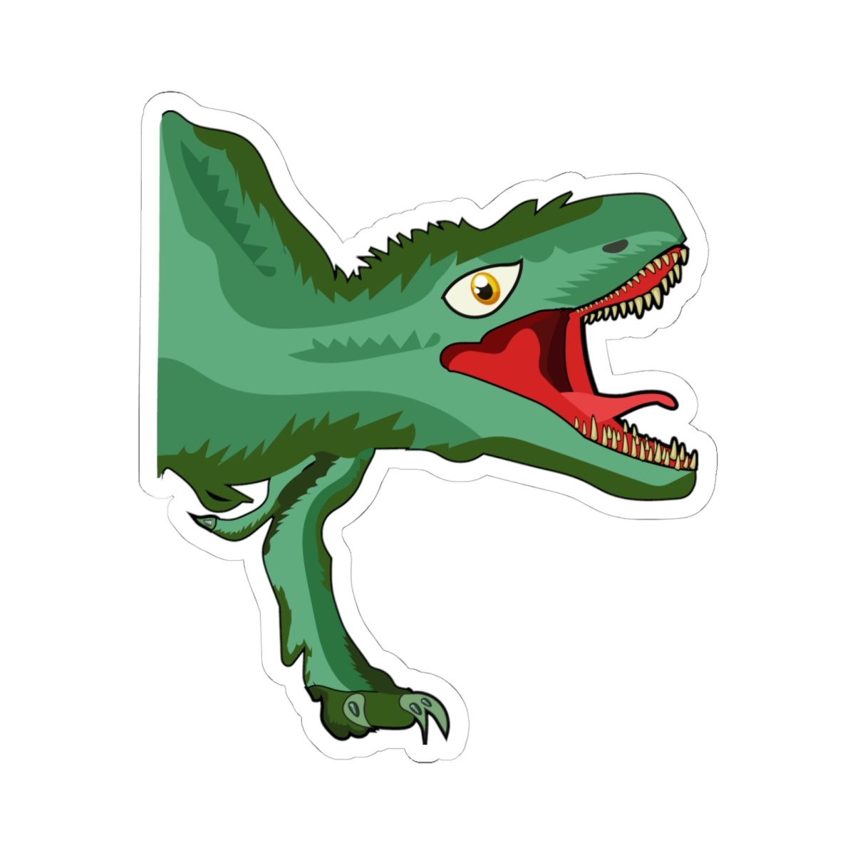 Kiss-Cut Vinyl Decals - Tyrannosaurus hunting