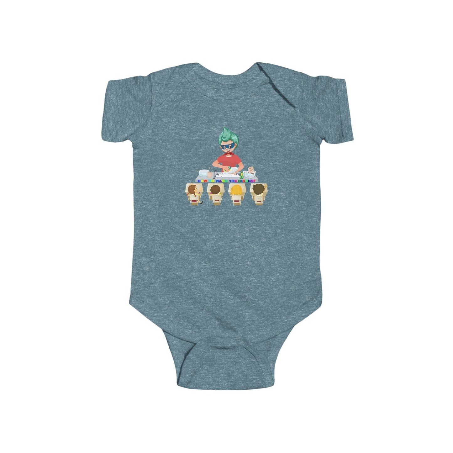 Infant Bodysuit - Little kiddo teaching to wash dishes